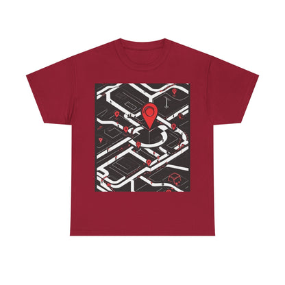 boostlete-am-crew-icon-map-matte-isometric-0094 — Unisex Heavy Cotton Tee (Gildan 5000)