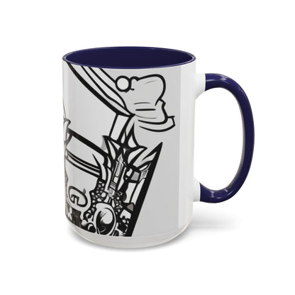 boostlete-quiet-power-icon-crown-outline-badge-0130 — Accent Mug 11oz/15oz
