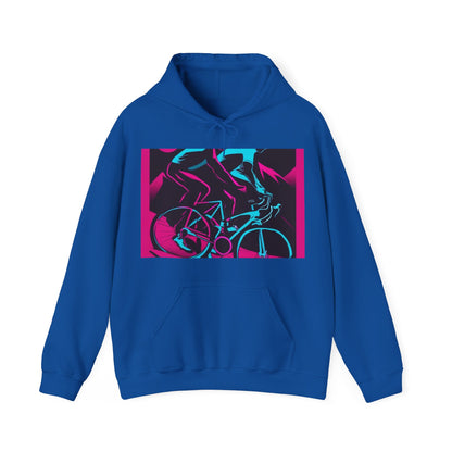 boostlete-rise-grind-scene-cyclist-outline-vector-0868 — Unisex Heavy Blend Hoodie (G18500)
