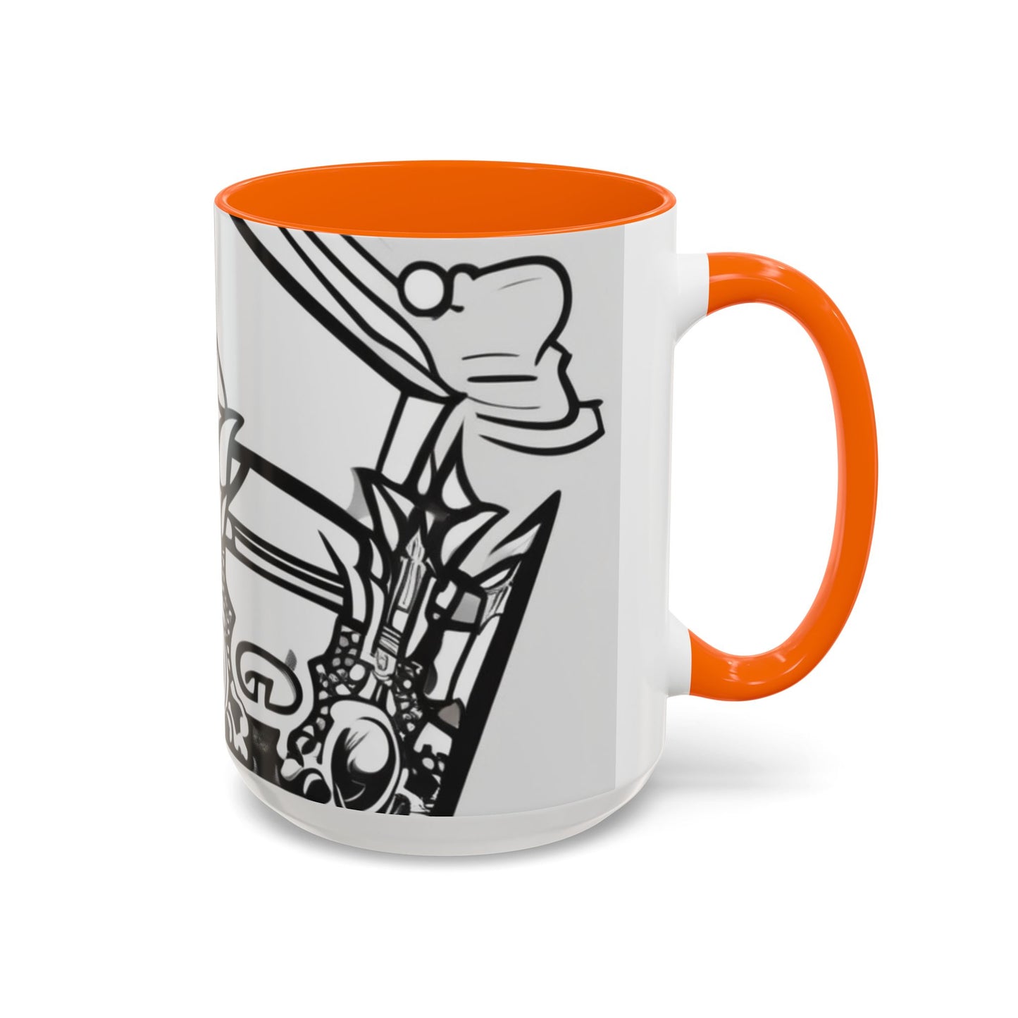 boostlete-quiet-power-icon-crown-outline-badge-0130 — Accent Mug 11oz/15oz