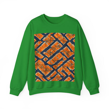 boostlete-boost-mode-pattern-plate-number-monoline-0571 — Unisex Heavy Blend Crewneck (G18000)