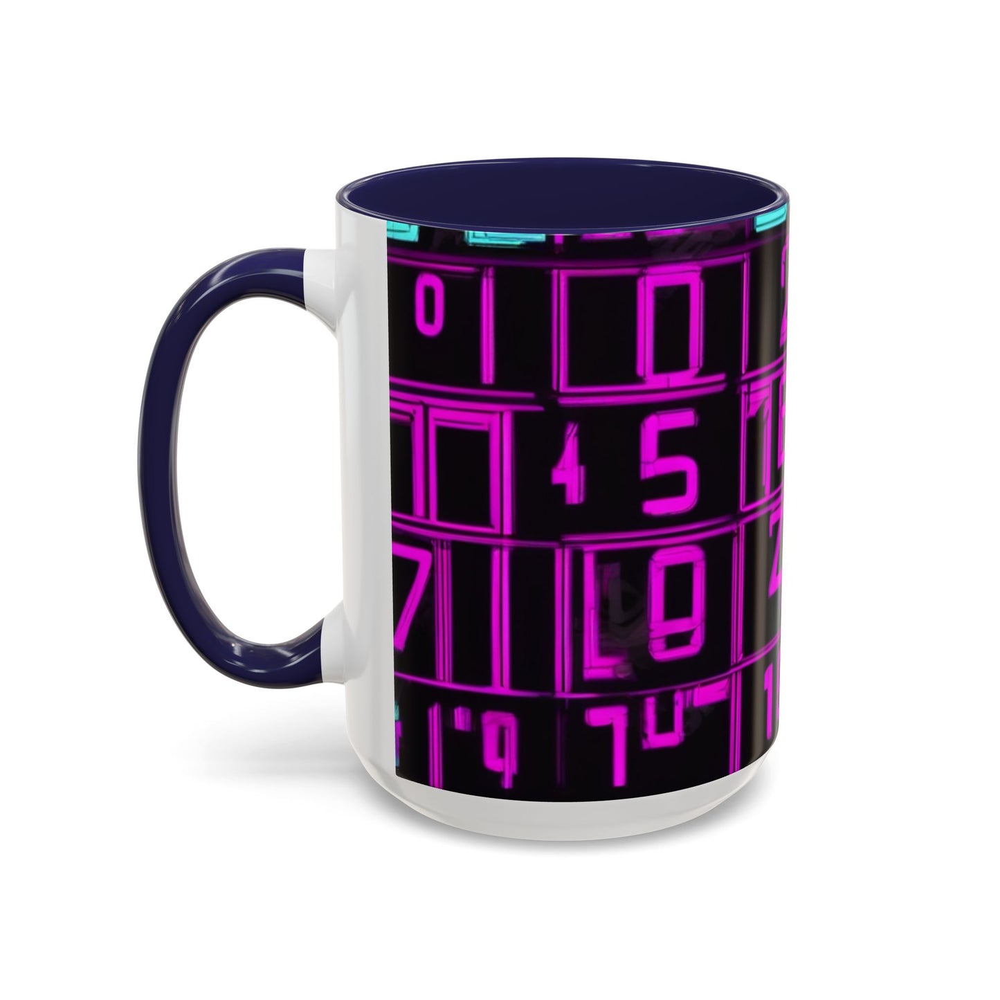 boostlete-iron-intent-pattern-plate-number-retro-0227 — Accent Mug 11oz/15oz