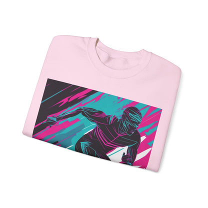 boostlete-mile-by-mile-scene-sprinter-motion-modern-0828 — Unisex Heavy Blend Crewneck (G18000)