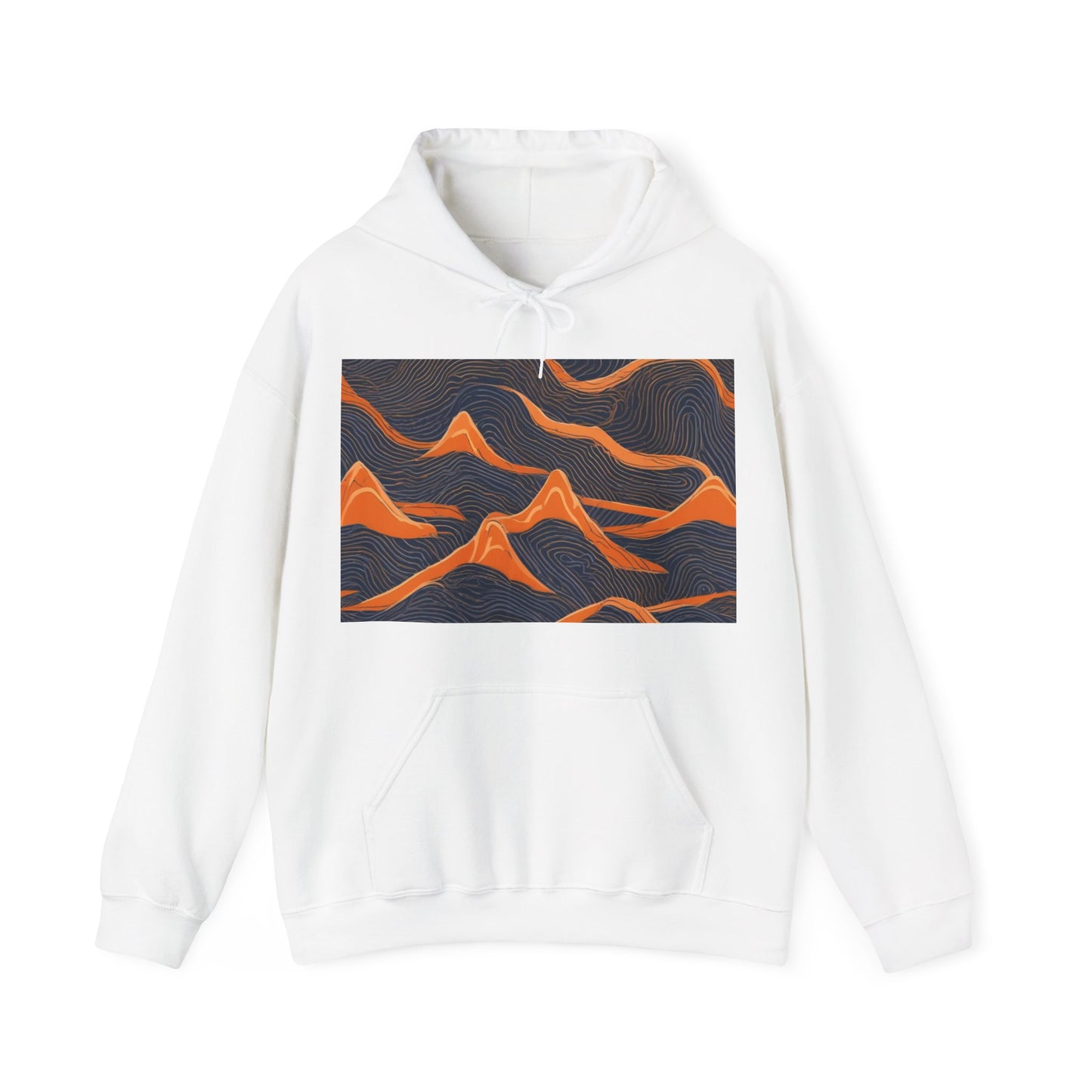 boostlete-boost-mode-pattern-topographic-engraved-0035 — Unisex Heavy Blend Hooded Sweatshirt (Gildan)