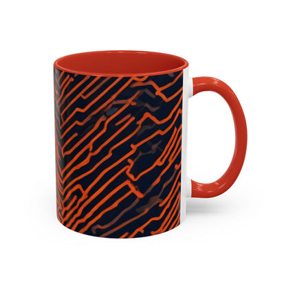 boostlete-field-day-pattern-ekg-modern-0087 — Accent Mug 11oz/15oz