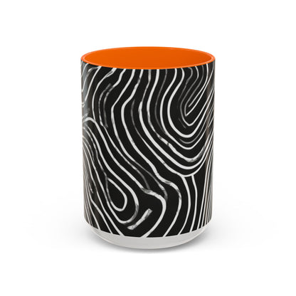 boostlete-field-day-pattern-topographic-badge-0307 — Accent Mug 11oz/15oz