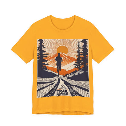 boostlete-iron-intent-scene-trail-glitch-badge-0100 — Unisex Jersey Short Sleeve (B+C 3001)