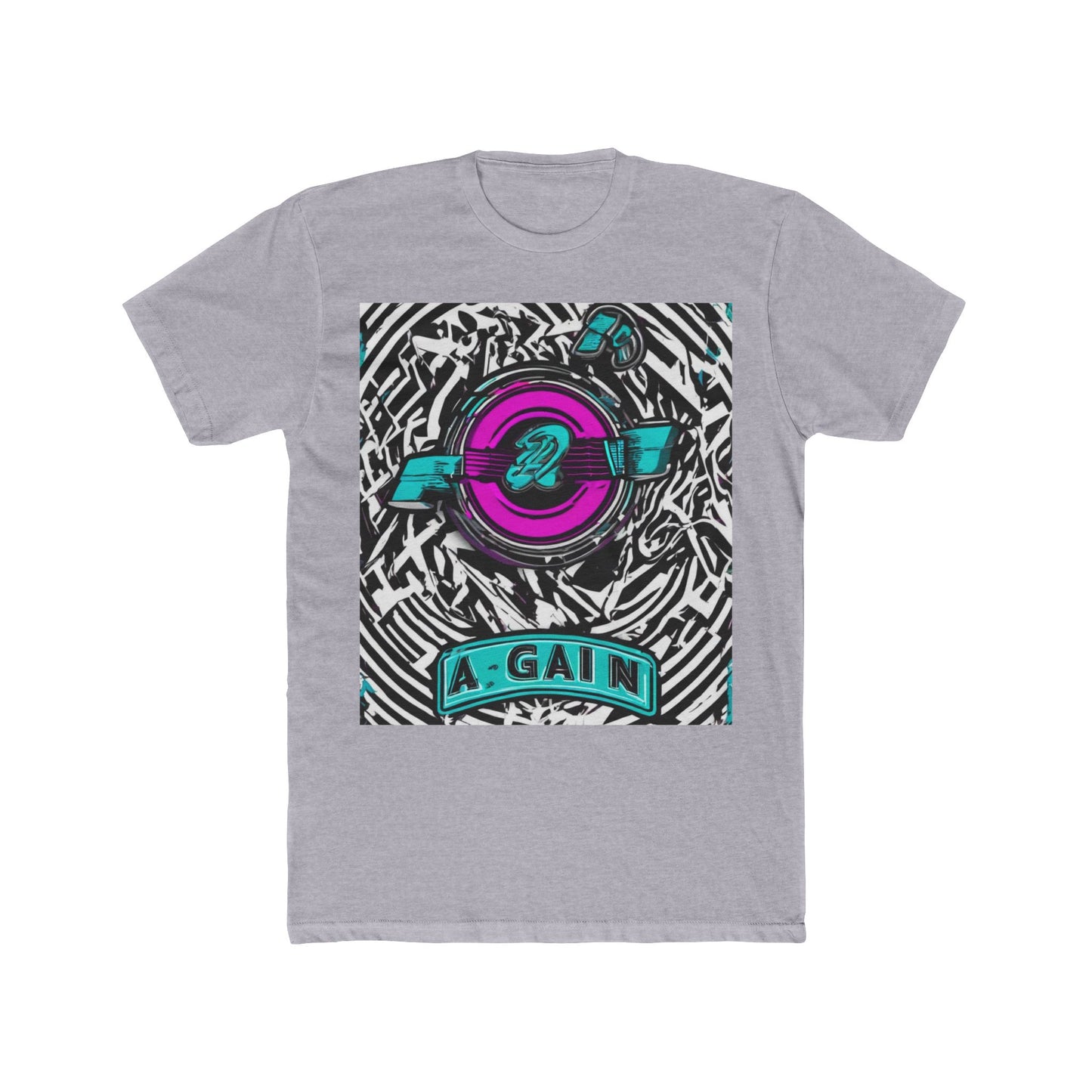 boostlete-boost-mode-type-again-badge-monoline-0293 — Unisex Cotton Crew Tee (NL 3600)