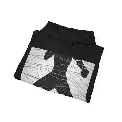 boostlete-mile-by-mile-scene-boxer-motion-geometric-0028 — Unisex Heavy Blend Hooded Sweatshirt (Gildan)