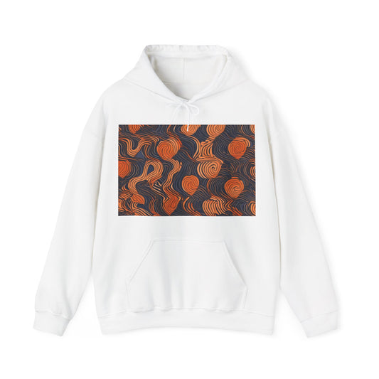 boostlete-iron-intent-pattern-topographic-engraved-0019 — Unisex Heavy Blend Hooded Sweatshirt (Gildan)