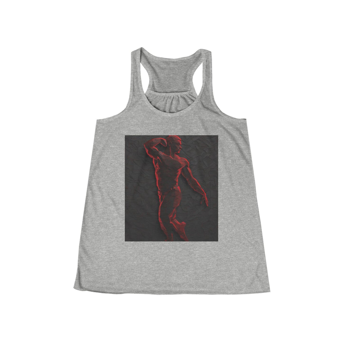 boostlete-rise-grind-scene-yogi-3d-isometric-0204 — Women's Flowy Racerback Tank (B+C 8800)