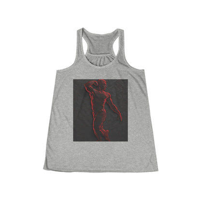 boostlete-rise-grind-scene-yogi-3d-isometric-0204 — Women's Flowy Racerback Tank (B+C 8800)