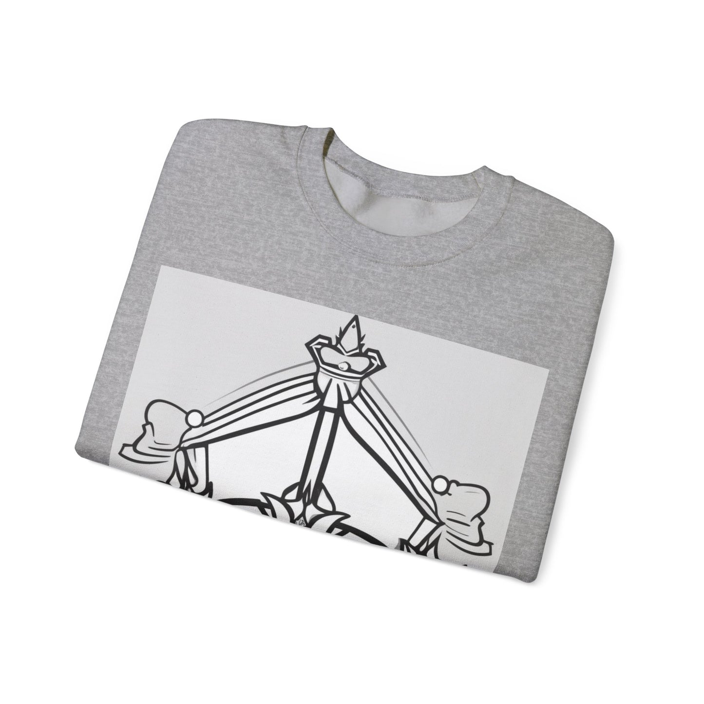 boostlete-quiet-power-icon-crown-outline-badge-0130 — Unisex Heavy Blend Crewneck Sweatshirt (Gildan)