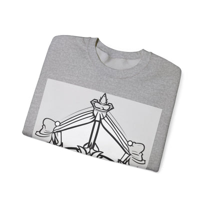 boostlete-quiet-power-icon-crown-outline-badge-0130 — Unisex Heavy Blend Crewneck Sweatshirt (Gildan)