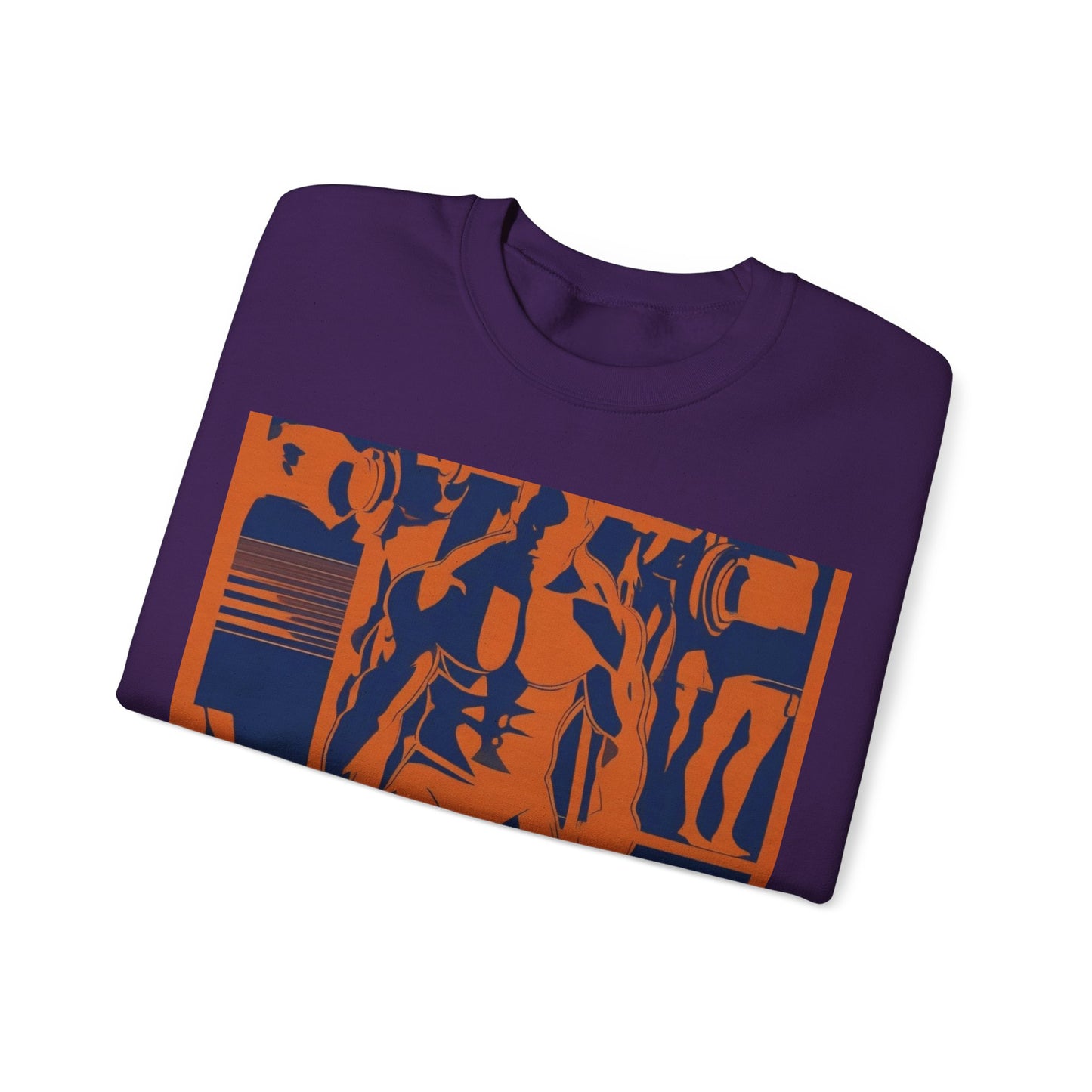 boostlete-rise-grind-scene-deadlift-3d-paper-0812 — Unisex Heavy Blend Crewneck (G18000)