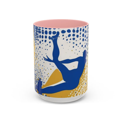 boostlete-field-day-icon-swimmer-halftone-paper-0246 — Accent Mug 11oz/15oz