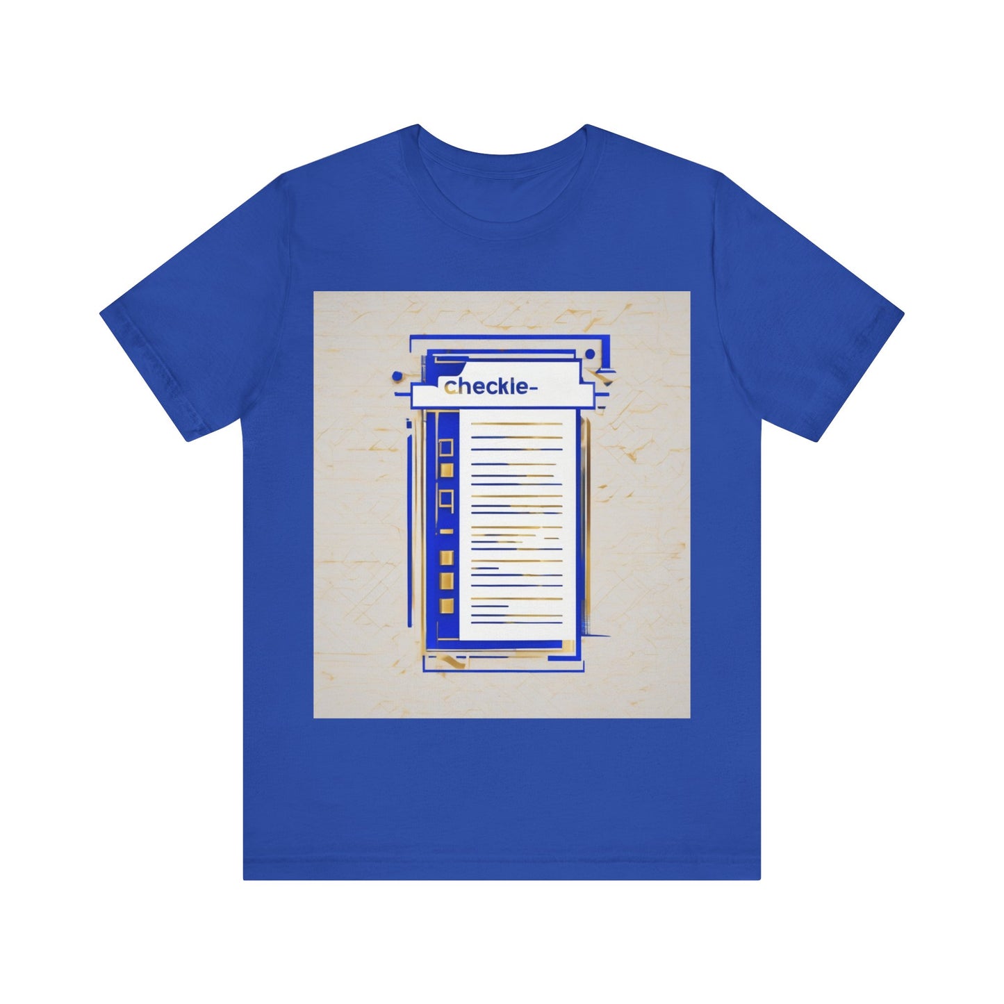 boostlete-am-crew-icon-checklist-glitch-badge-0018 — Unisex Jersey Short Sleeve (B+C 3001)