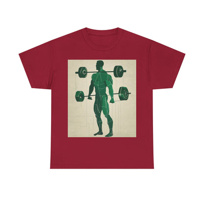 boostlete-boost-mode-scene-deadlift-glitch-blueprint-0044 — Unisex Heavy Cotton Tee (Gildan 5000)