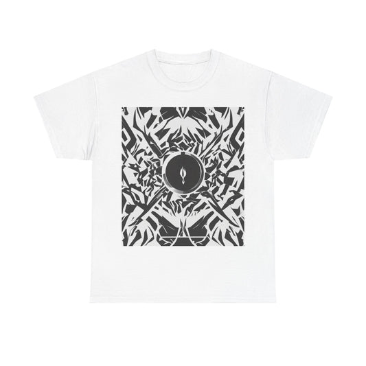 boostlete-am-crew-icon-flame-matte-geometric-0286 — Unisex Heavy Cotton Tee (Gildan 5000)