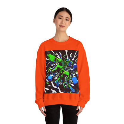 boostlete-pr-season-scene-sprinter-3d-geometric-0896 — Unisex Heavy Blend Crewneck (G18000)