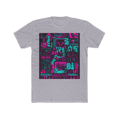 boostlete-rise-grind-type-unbreakable-routine-outline-over-solid-industrial-0081 — Unisex Cotton Crew Tee (NL 3600)