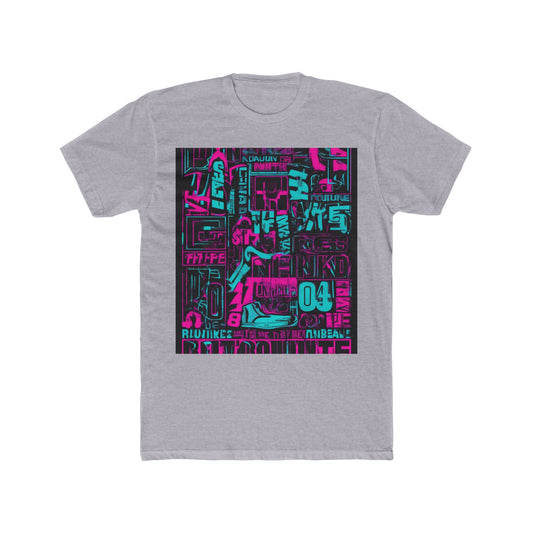 boostlete-rise-grind-type-unbreakable-routine-outline-over-solid-industrial-0081 — Unisex Cotton Crew Tee (NL 3600)