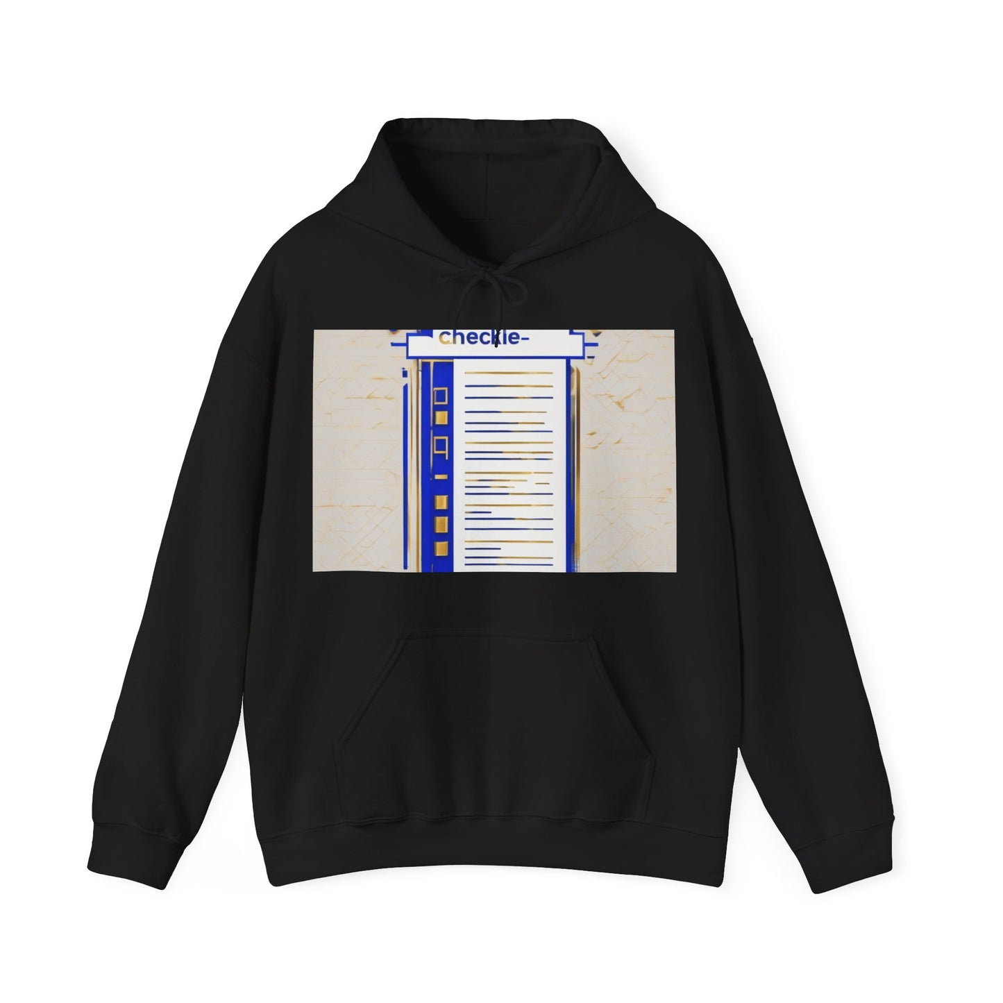 boostlete-am-crew-icon-checklist-glitch-badge-0018 — Unisex Heavy Blend Hooded Sweatshirt (Gildan)