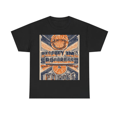 boostlete-boost-mode-type-recovery-progress-outline-over-solid-badge-0161 — Unisex Heavy Cotton Tee (Gildan 5000)