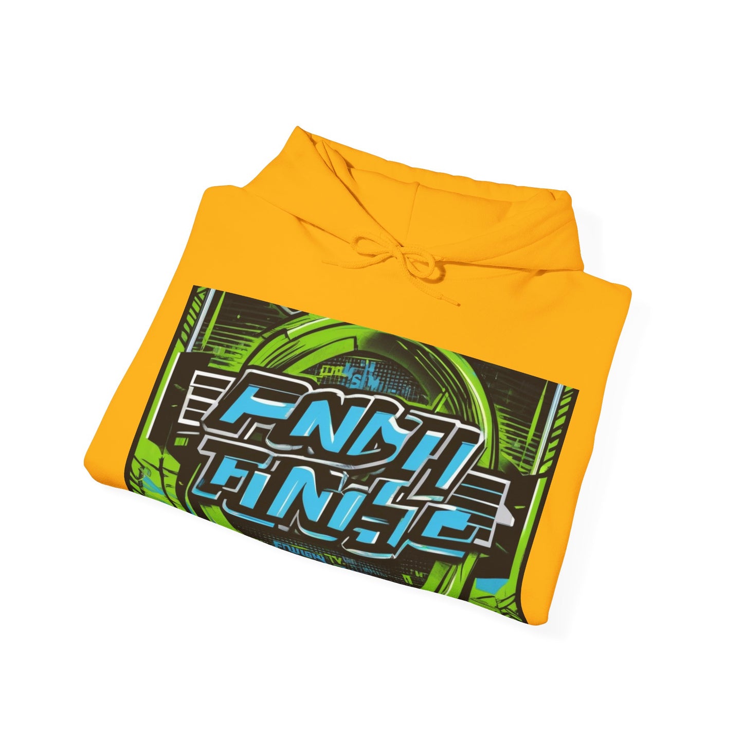 boostlete-iron-intent-type-focus-finish-big-retro-0177 — Unisex Heavy Blend Hooded Sweatshirt (Gildan)