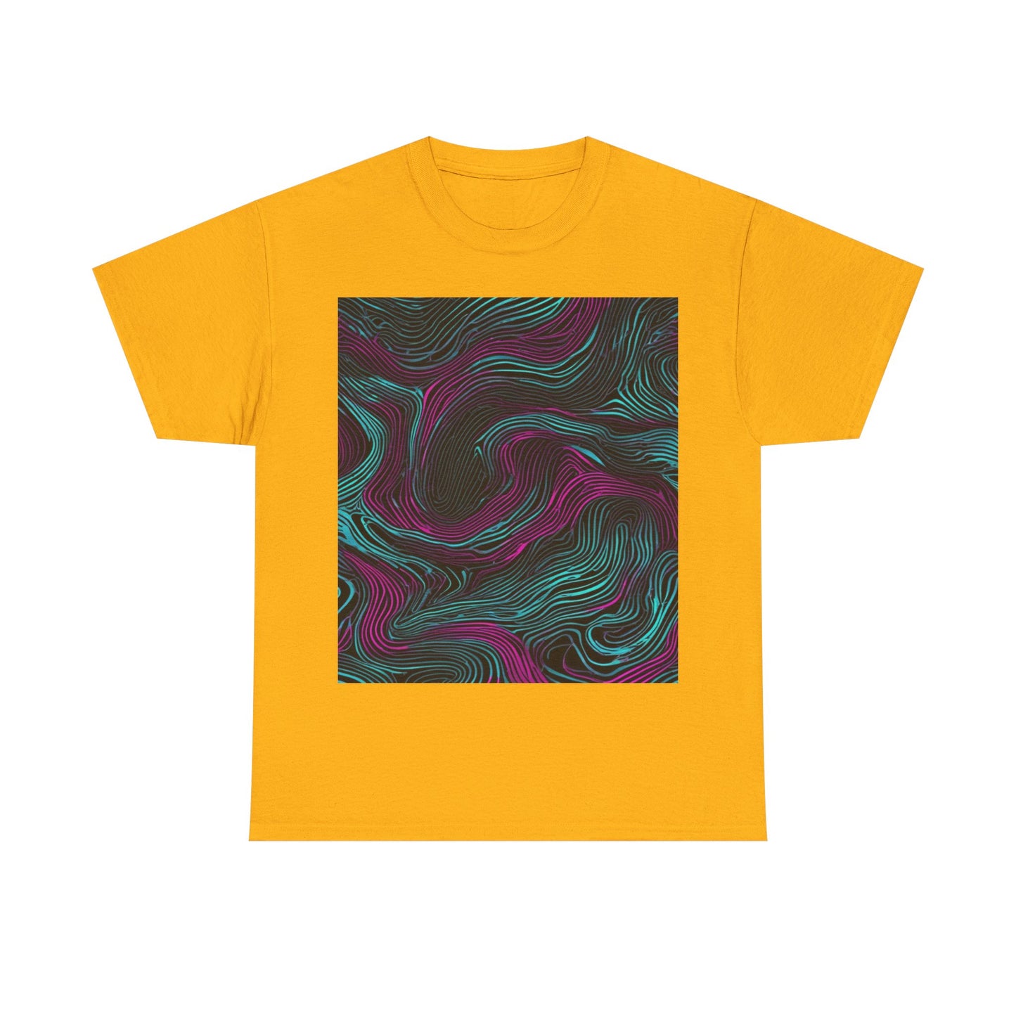 boostlete-am-crew-pattern-topographic-monoline-0075 — Unisex Heavy Cotton Tee (Gildan 5000)