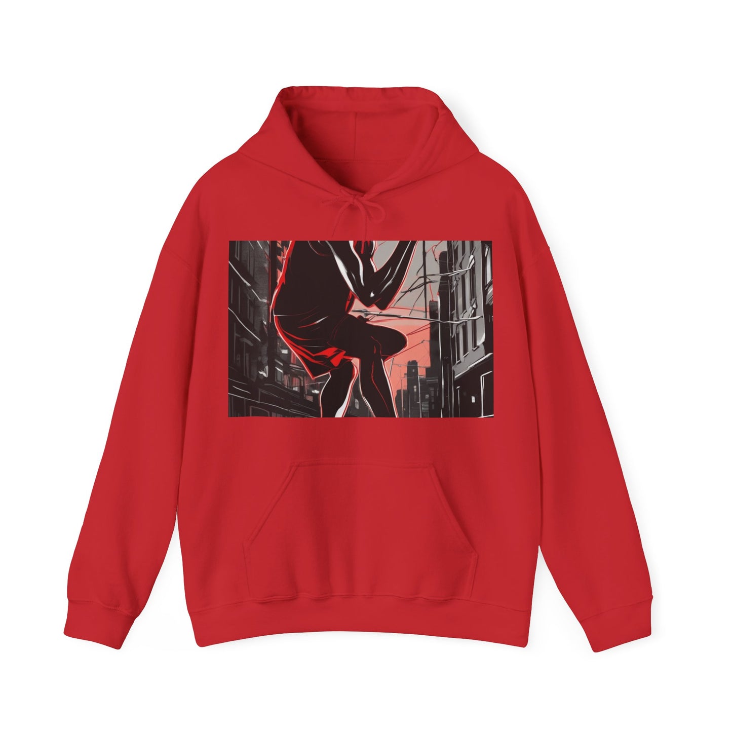 boostlete-am-crew-scene-runner-high-retro-0268 — Unisex Heavy Blend Hooded Sweatshirt (Gildan)