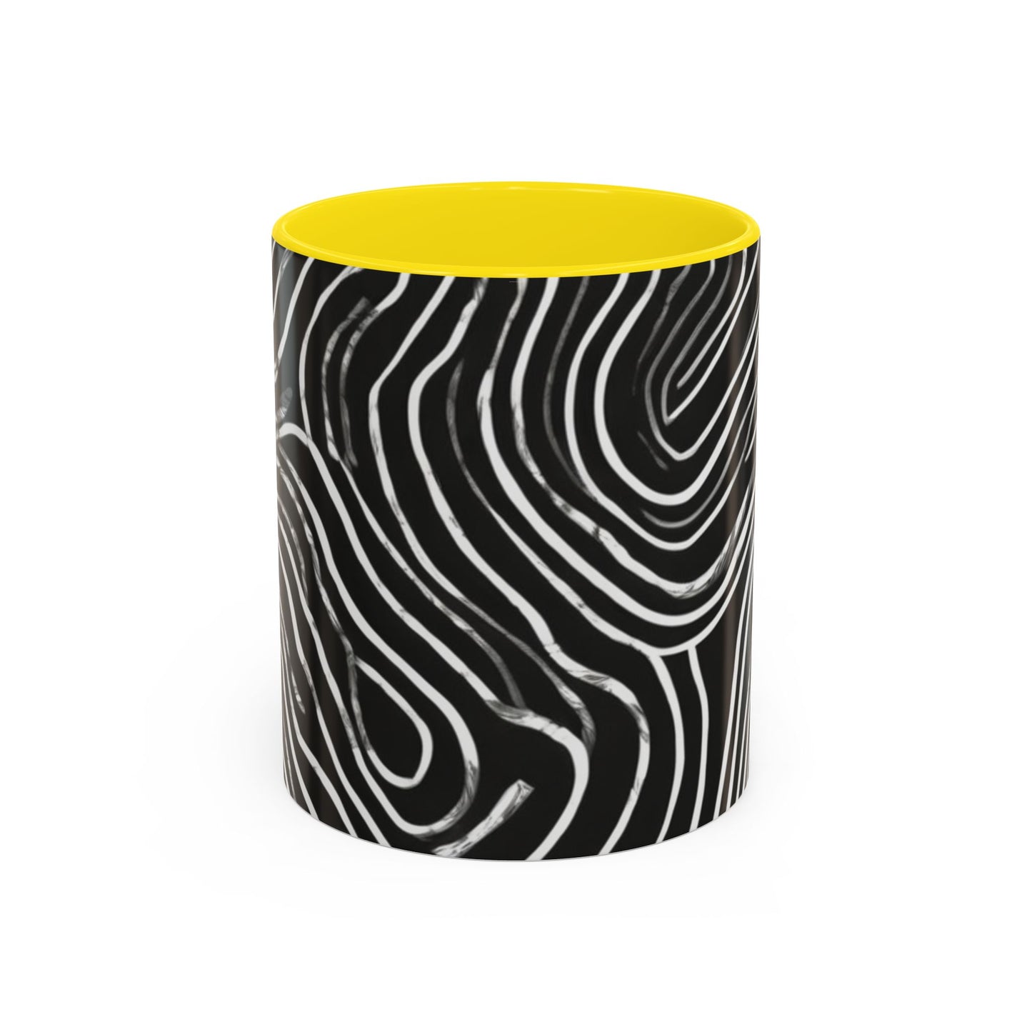 boostlete-field-day-pattern-topographic-badge-0307 — Accent Mug 11oz/15oz