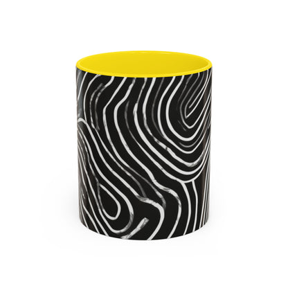 boostlete-field-day-pattern-topographic-badge-0307 — Accent Mug 11oz/15oz