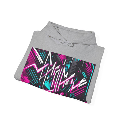 boostlete-recovery-progress-type-momentum-over-mood-diagonal-vector-0213 — Unisex Heavy Blend Hooded Sweatshirt (Gildan)