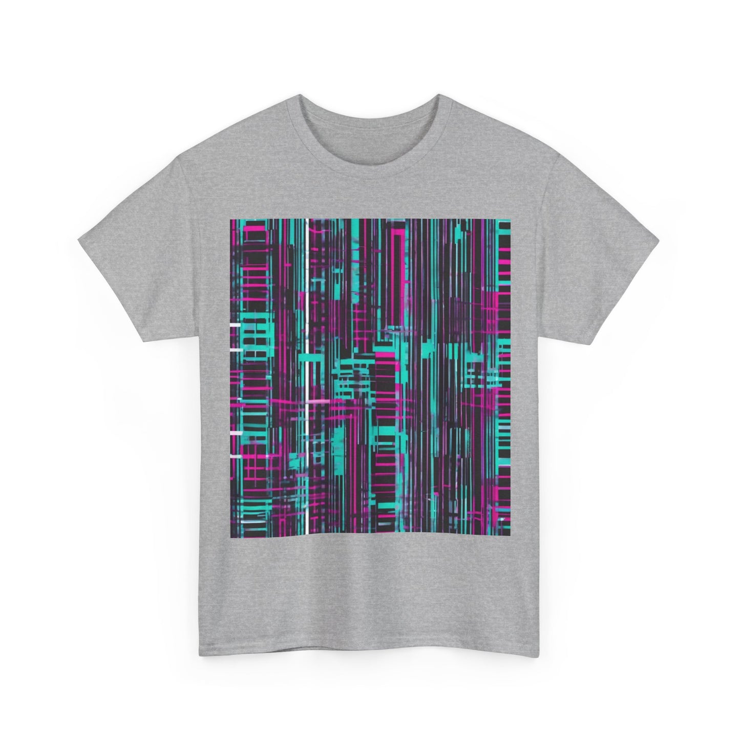 boostlete-field-day-pattern-barcode-retro-0275 — Unisex Heavy Cotton Tee (Gildan 5000)