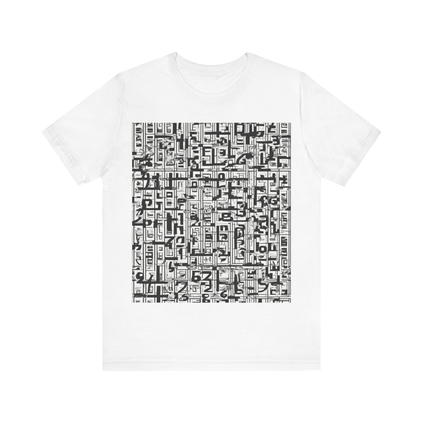 boostlete-boost-mode-pattern-plate-number-engraved-0103 — Unisex Jersey Short Sleeve (B+C 3001)