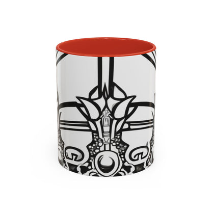 boostlete-quiet-power-icon-crown-outline-badge-0130 — Accent Mug 11oz/15oz