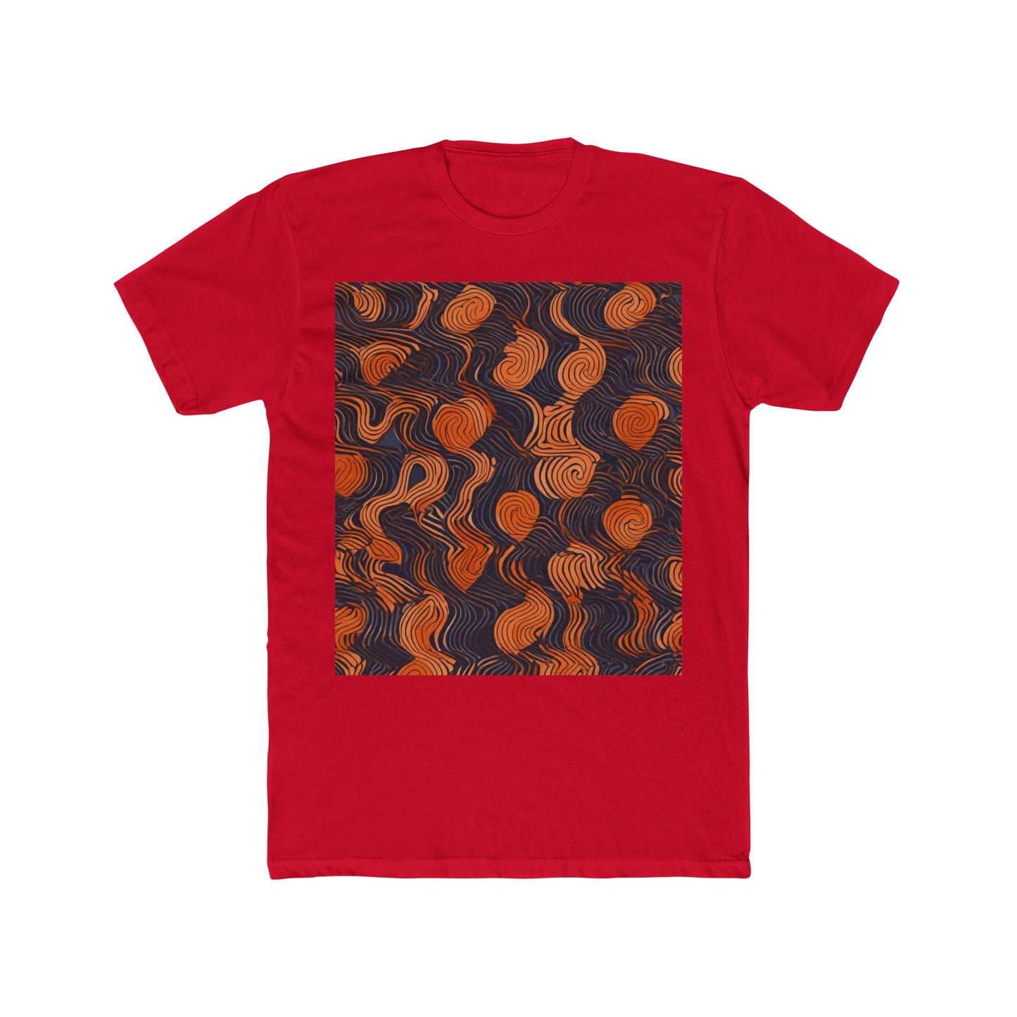 boostlete-iron-intent-pattern-topographic-engraved-0019 — Unisex Cotton Crew Tee (NL 3600)