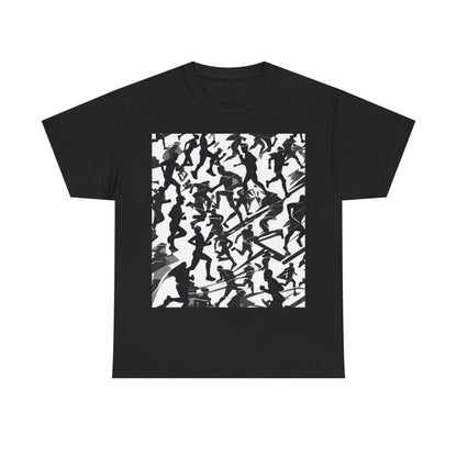 boostlete-field-day-scene-marathoner-motion-paper-0156 — Unisex Heavy Cotton Tee (Gildan 5000)