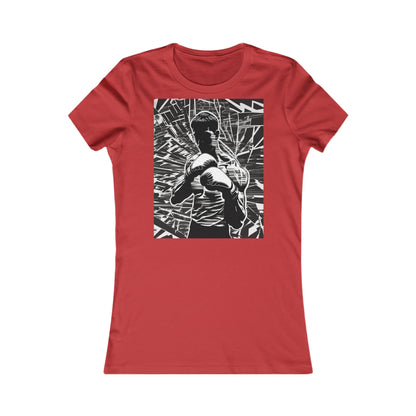 boostlete-boost-mode-scene-boxer-glitch-paper-0084 — Women's Favorite Tee (B+C 6004)