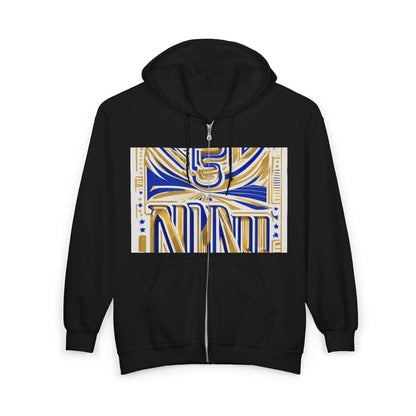 boostlete-boost-mode-type-earned-not-given-outline-over-solid-line-art-0005 — Unisex Heavy Blend Full-Zip Hooded Sweatshirt