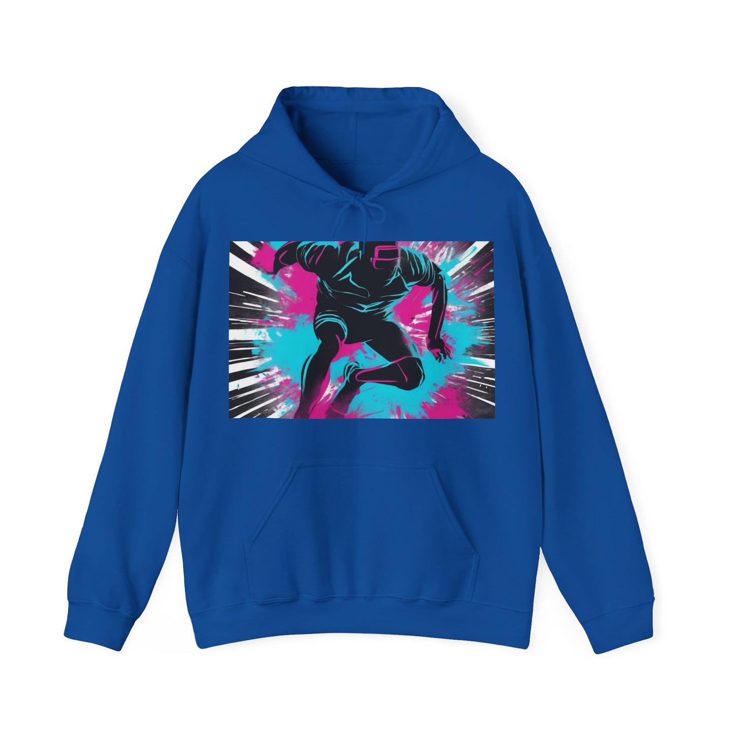 boostlete-recovery-progress-scene-sprinter-chalk-bold-0220 — Unisex Heavy Blend Hooded Sweatshirt (Gildan)