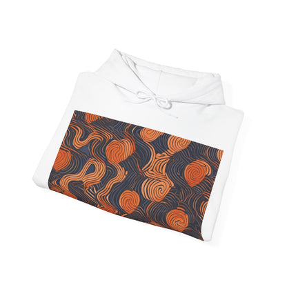 boostlete-iron-intent-pattern-topographic-engraved-0019 — Unisex Heavy Blend Hooded Sweatshirt (Gildan)