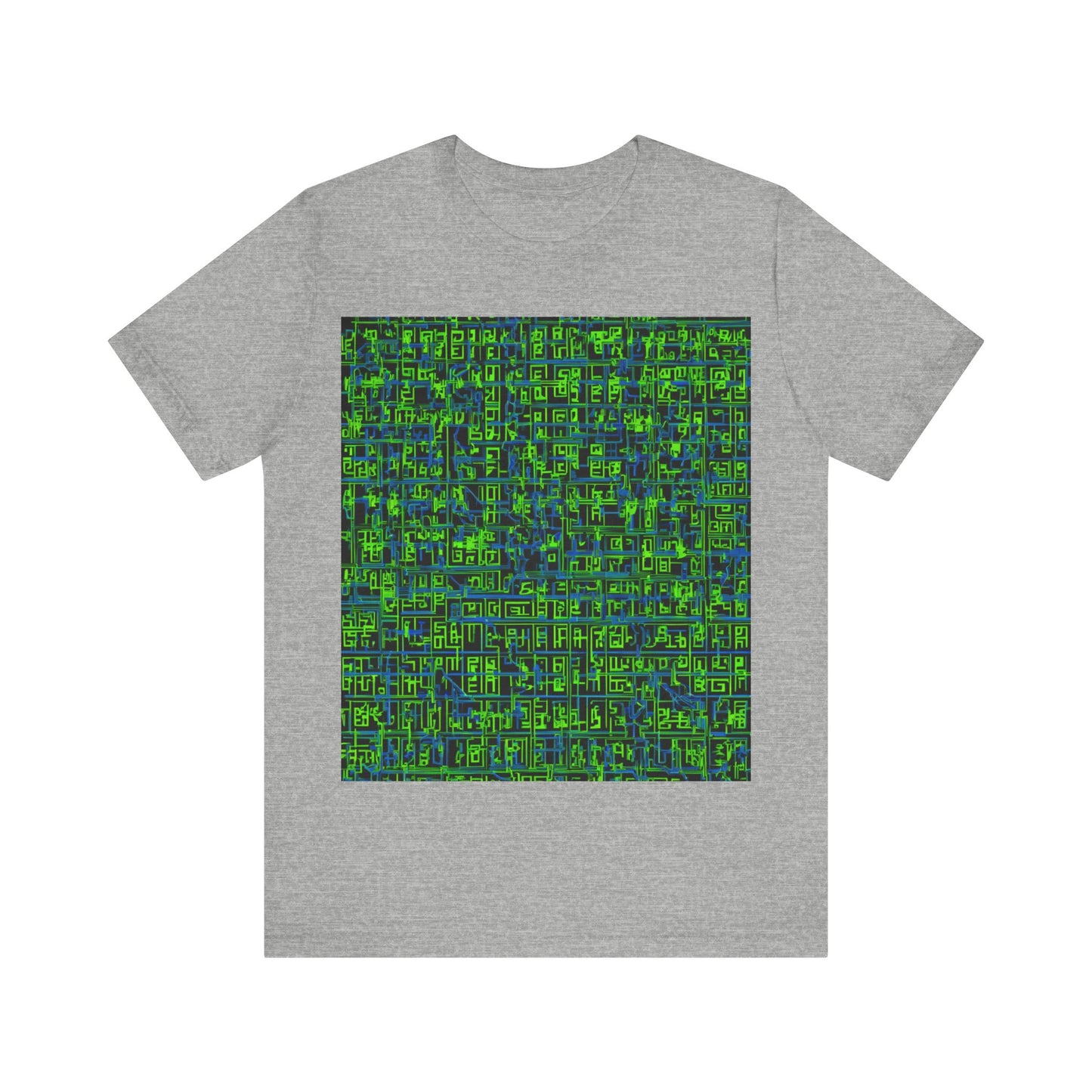 boostlete-mile-by-mile-pattern-plate-number-blueprint-0147 — Unisex Jersey Short Sleeve (B+C 3001)