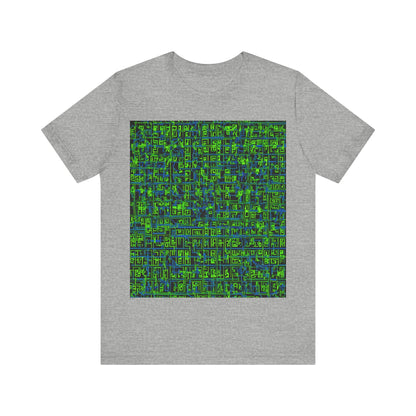 boostlete-mile-by-mile-pattern-plate-number-blueprint-0147 — Unisex Jersey Short Sleeve (B+C 3001)