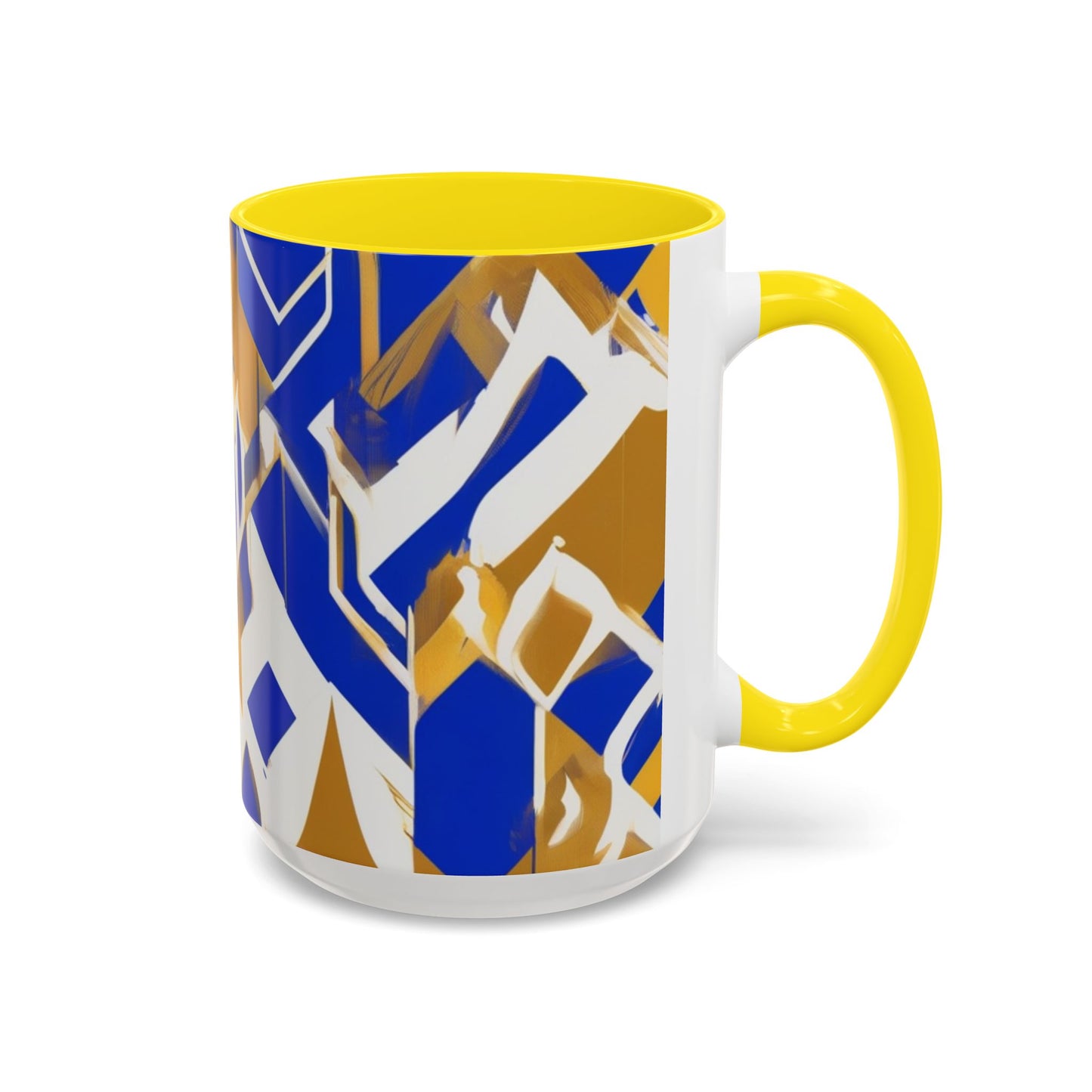 boostlete-field-day-icon-flame-glitch-geometric-0090 — Accent Mug 11oz/15oz
