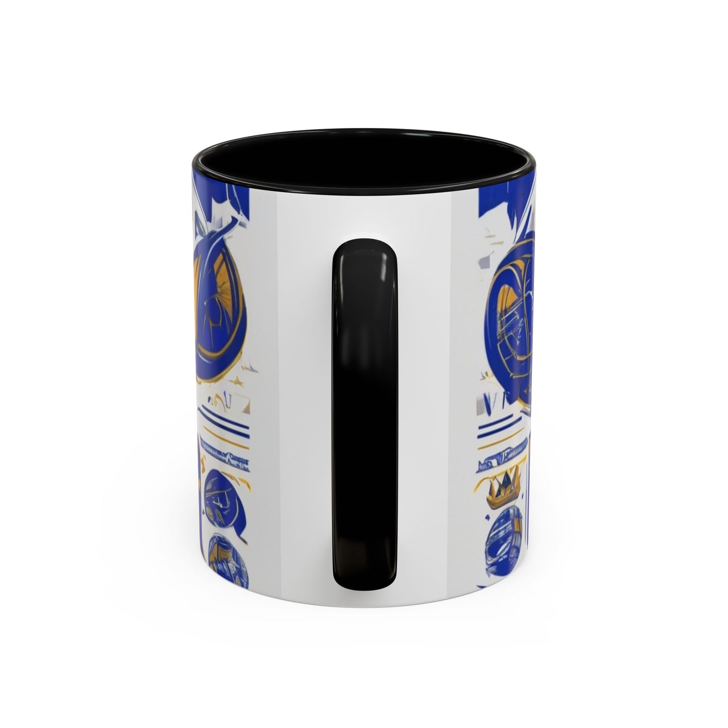 boostlete-am-crew-type-own-the-morning-outline-over-solid-vector-0429 — Accent Mug 11/15oz