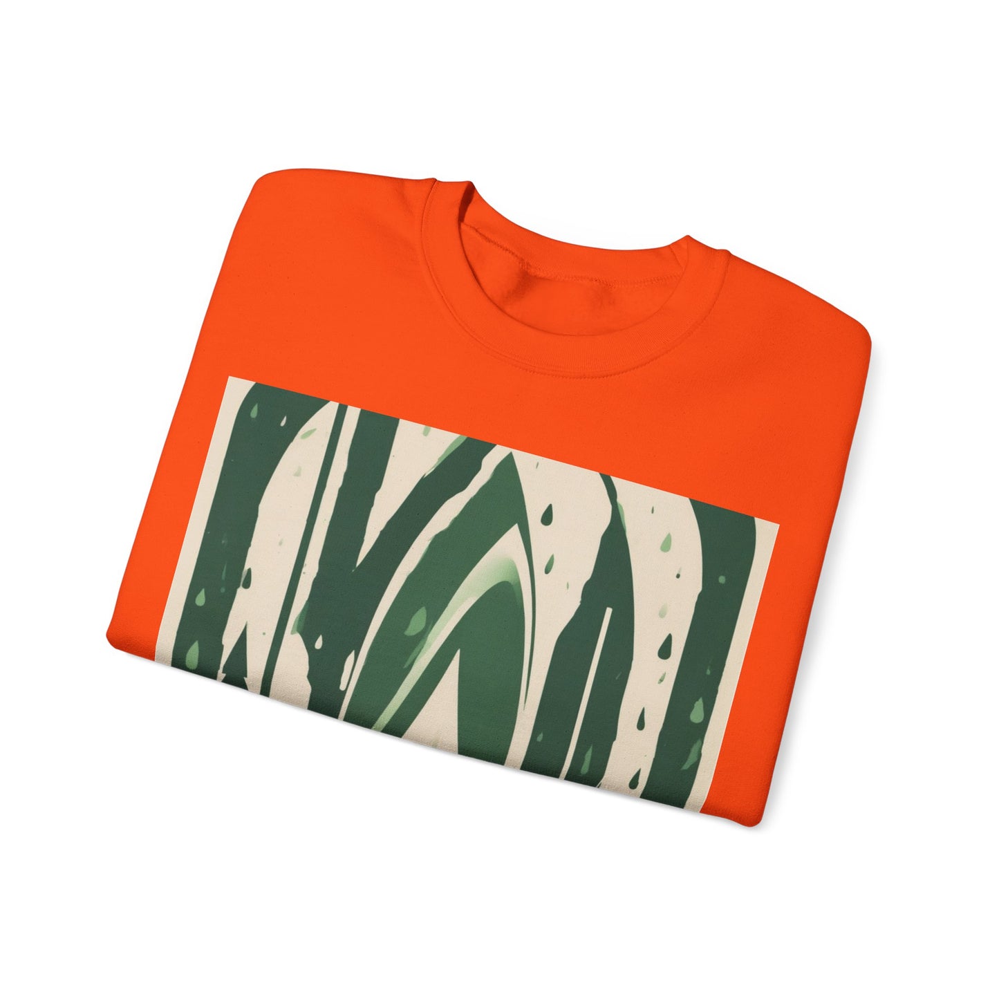 boostlete-quiet-power-icon-water-glitch-retro-0186 — Unisex Heavy Blend Crewneck (G18000)