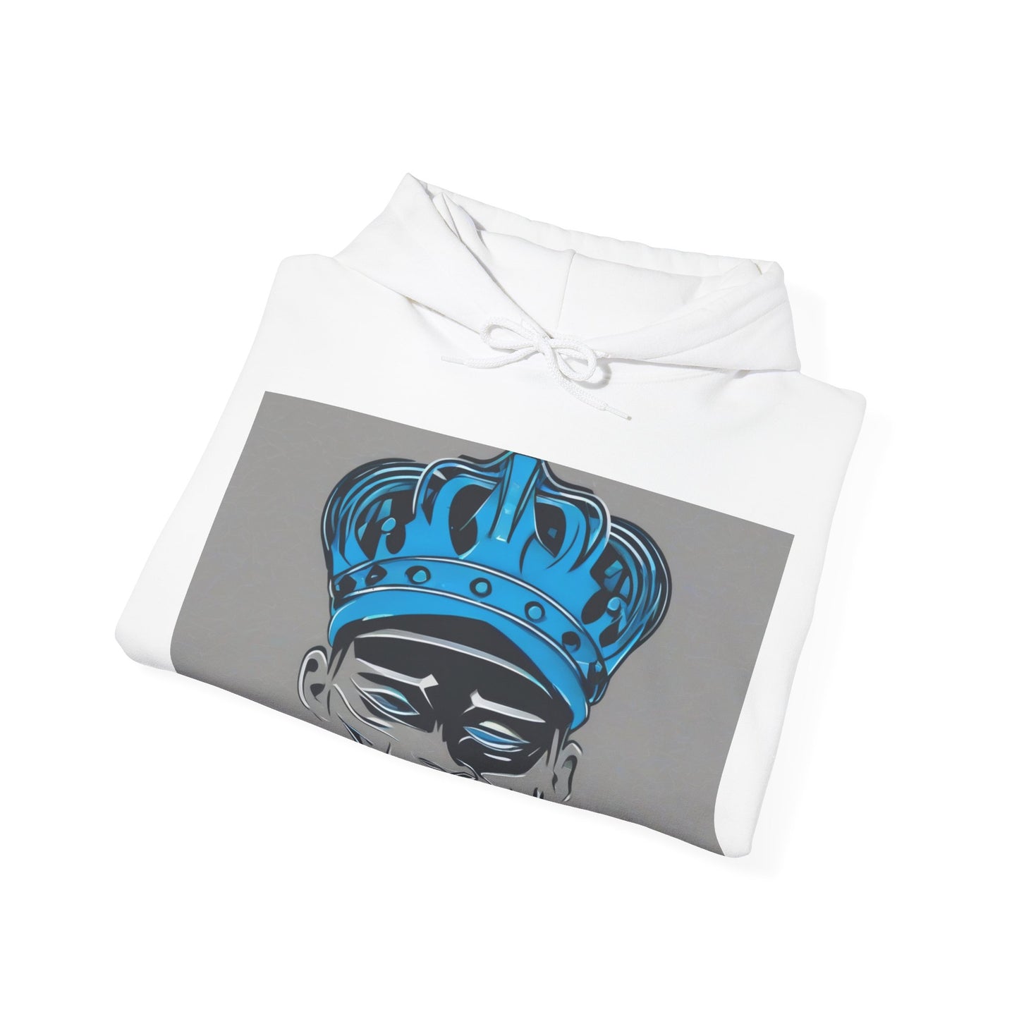 boostlete-am-crew-icon-crown-grainy-monoline-0022 — Unisex Heavy Blend Hooded Sweatshirt (Gildan)