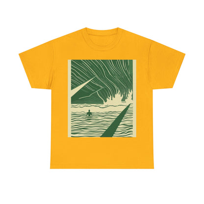 boostlete-mile-by-mile-icon-swimmer-motion-isometric-0078 — Unisex Heavy Cotton Tee (Gildan 5000)